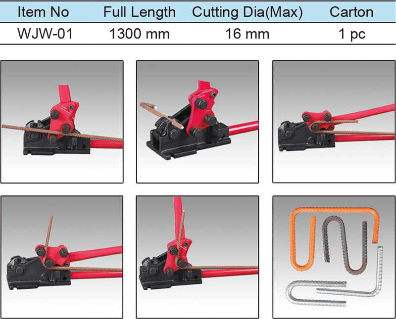 Rebar Cutter And Bender, Drop Forged CrMo Blades(1)