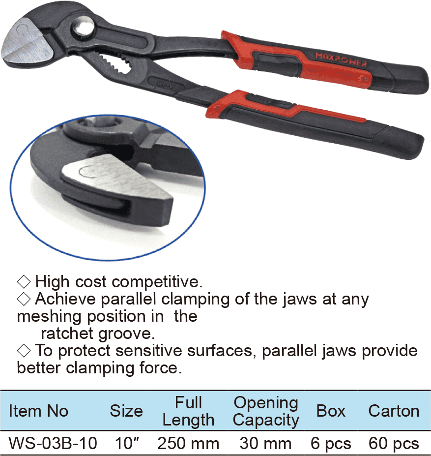 Groove Joint Pliers With Quick Release and Grab Function(1)