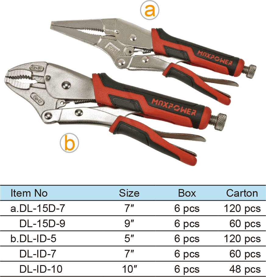 long Nose Locking Pliers & Curved Jaws Locking Pliers(1)