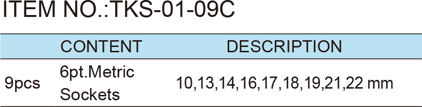 9pcs. 3/8”Dr.Socket Wrench Set (1)
