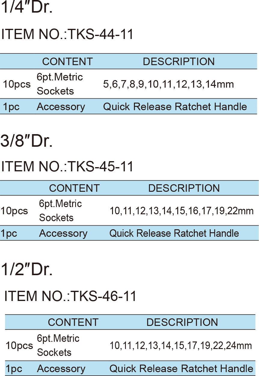 11PCS Socket Wrench Set(1)