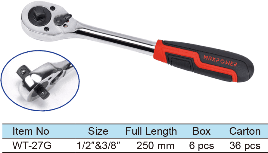 Double Drivers Ratchet Wrench, Round handle 45 Teeth(1)