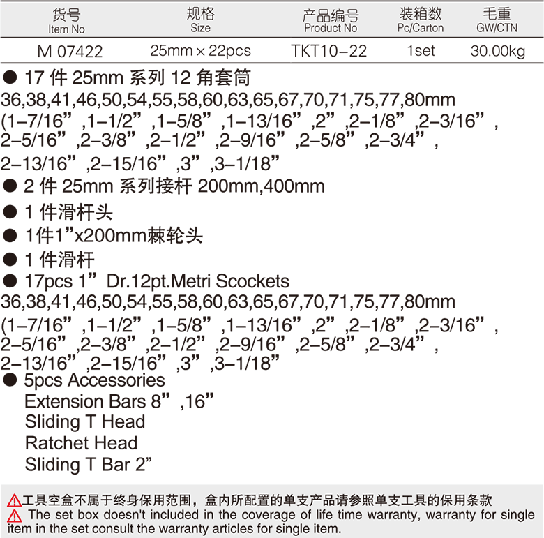 22件25mm系列套筒组套(1)