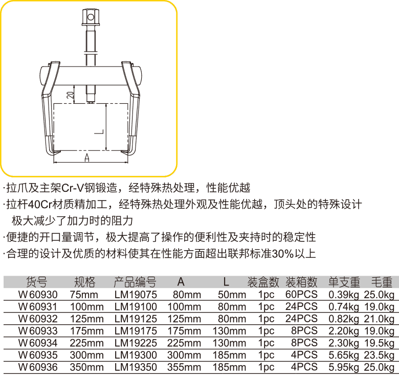 单钩式两爪拉马(1)