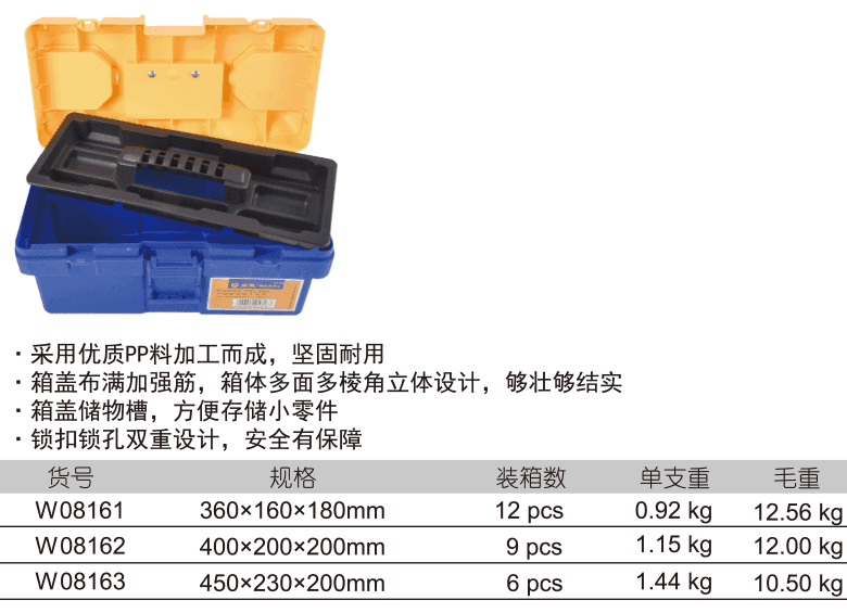 加强型塑料工具箱(图1)